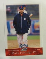 2014 Grandstand, Reading Fightins, Pitching Coach - DAVE LUNDQUIST