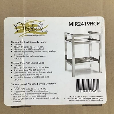 Consola Mirabelle Cromo Tri Nivel Estante Mesa MIR2419RCP Habitación 5 Foto 1 de 2