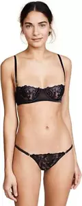 Kendall + Kylie Womens Embroidery Mesh Bra Size-34D Color-Black - Picture 1 of 1