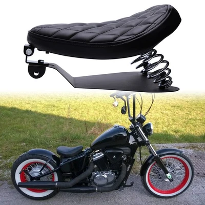 Selim de assento solo motocicleta com base de mola para Honda Shadow Bobber VT 1100 750 - Imagem 1 de 4