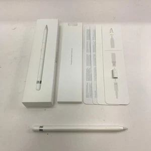 Apple Pencil A1603 White MK0C2AM/A In Box With Adapter, Tested, Works - Afbeelding 1 van 14