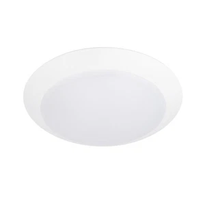 WAC Disc 1Lt LED 9" Round Flush Mount, White/White - FM-309-9CSJB-WT - Picture 1 of 1
