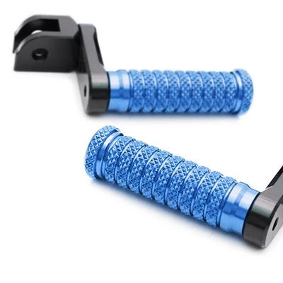 Clavijas de pie extendidas delanteras M-Grip azules de 1,5" para Suzuki GSX-S1000F 15 16 17 18 19 Foto 1 de 4