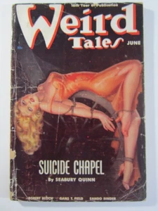 Weird Tales Pulp, Jun. 1938 FR/GD Classic Brundage Suicide Chapel Cover Art! - Picture 1 of 6