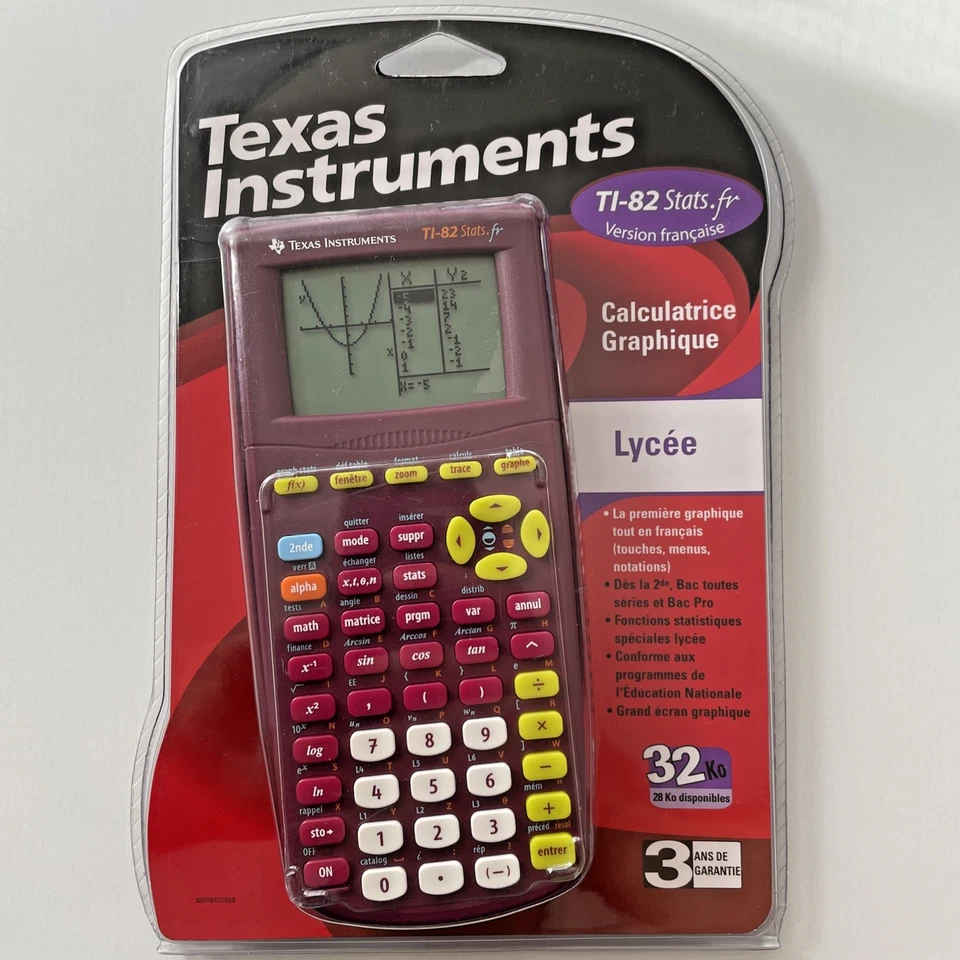Calculatrice TI-82 Stats.fr - Texas Instruments - NEUVE Scellée NEUF - Photo 1/4