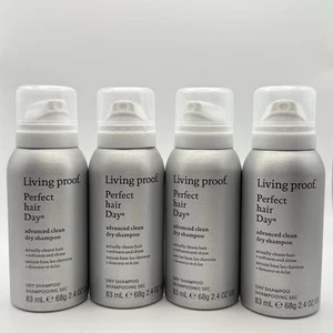 x4 Living Proof Perfect Hair Day Dry Shampoo Spray Advanced Clean 2.4oz Travel - Picture 1 of 2