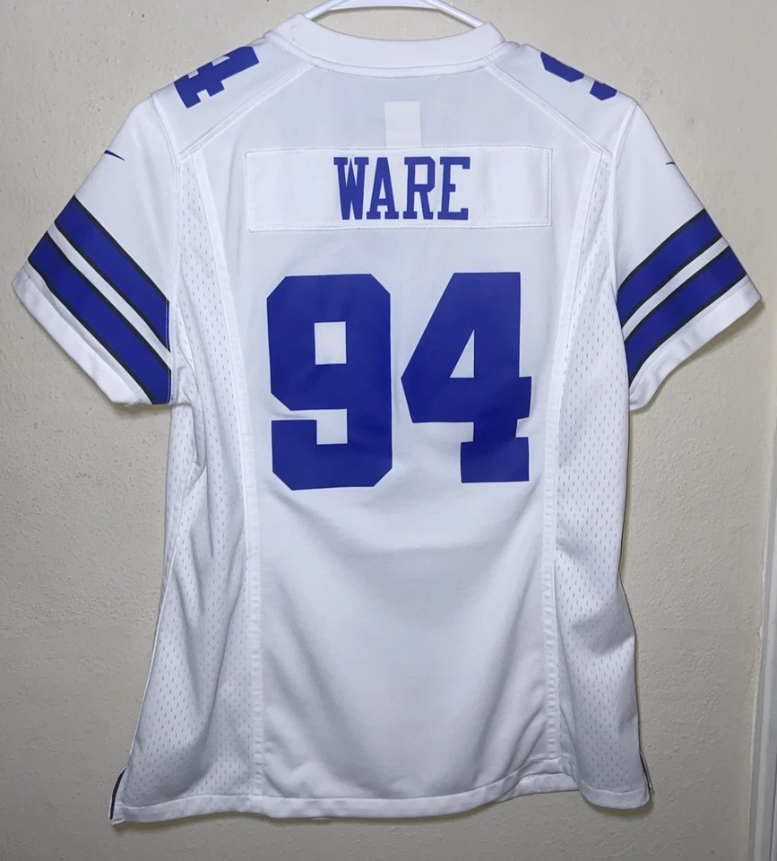 Camiseta Dallas Cowboys Nike NFL Football DeMarcus Ware On Field branca feminina grande - Imagem 1 de 4