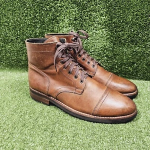 Thursday Boot Co Captain Stiefel Braun Leder Schnürung Kappe Zehe Herren Größe 11 - Bild 1 von 12