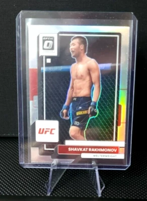 2023 Panini Donruss Optic UFC SHAVKAT RAKHMONOV Silver Prizm Holo - Welterweight - Image 1 of 2