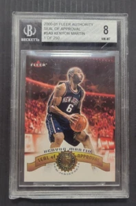 2000-01 Fleer Authority Kenyon Martin Seal or Approval #ed 005/250 BGS 8 Nets - Picture 1 of 2