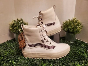 Vans x Benny Urban Standard Mid Snow MTE Boot Marshmallow Burgundy Size 9.5-NEW - Picture 1 of 14