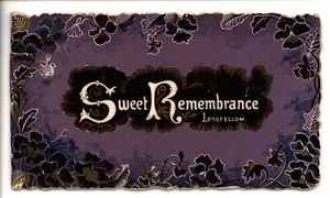 SWEET REMEMBRANCE, LONGFELLOW illustrated Tuck book 5233, circa 1905 - Picture 1 of 7
