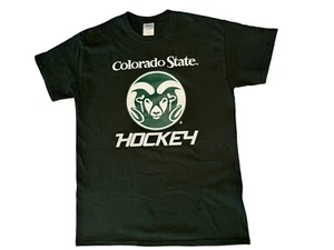 Colorado State Rams Hockey T Shirt Adult 100% Cotton Size Medium - Picture 1 of 3