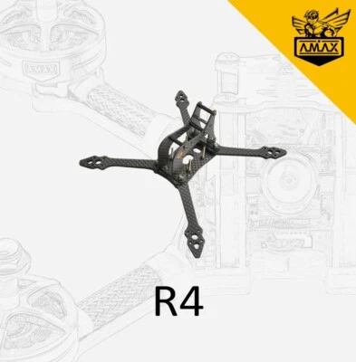 R4 4'' Frame Tiny Whoop Micro Carbon Rahmen AIO RC Drone FPV Toothpick Race AMAX - Bild 1 von 2