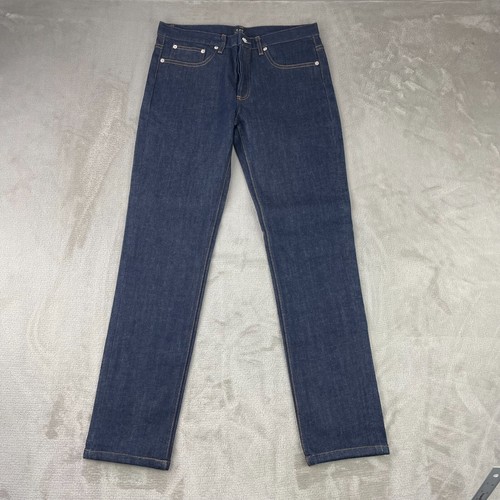 A.P.C. Jeans Adult 31x30 Stretch Indigo Petit Standard Japanese Denim NWOT $275