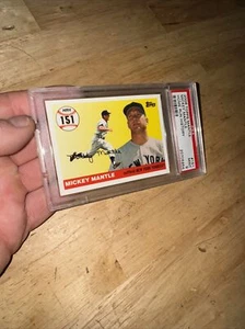 Mickey Mantle Baseball Card PSA 9 Mint New York Yankees Collector NYC GIFT 2006 - Picture 1 of 19