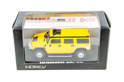 Norev 1/43 Hummer H2 SUV Yellow Dealer Promo Diecast Model Car - Image 1 of 4