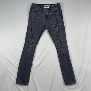 BKE Jeans Mens 29x32 Black Alec Straight Dark Wash Stretch Low Rise Denim 29R - Picture 1 of 11