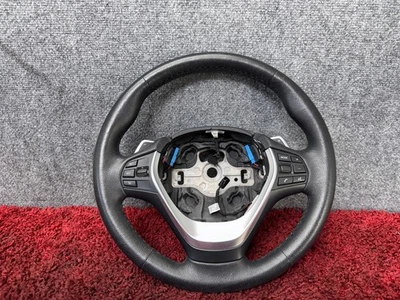 BMW 2012-2020 F30 F32 F36 STEERING WHEEL SPORT HEATED W/ PADDLE SHIFTERS OEM 28K - Image 1 of 4