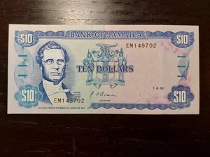 Jamaica 10 Dollars 1992, P-71 - Picture 1 of 2
