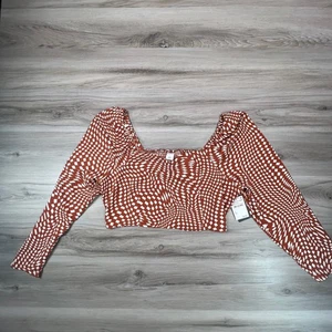 Melrose & Market Womens Long Sleeve Crop Top XL NWT Cottagecore Festival BOHO - Picture 1 of 7