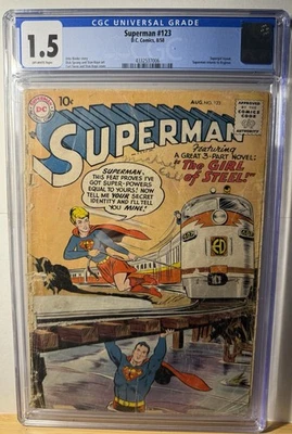 Superman 123 CGC Comic Key First Supergirl Tryout Issue 1958 - Image 1 of 2