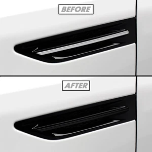 Superposición de vinilo cromado Delete Blackout para 14-15 Kia Optima Fender borde de ventilación - Imagen 1 de 5