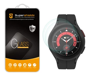2X Tempered Glass Screen Protector for Samsung Galaxy Watch 5 Pro (45mm) - Picture 1 of 5