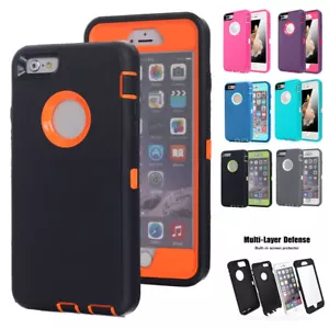 For iPhone 6 / 6s Case Heavy Duty Shockproof Tough Cover with Screen Protector - Picture 1 of 26