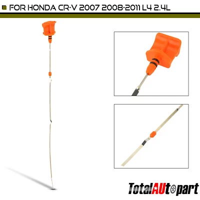 Varilla de medición de aceite de motor naranja para Honda CR-V 2007 2008 2009-2011 L4 2,4 L 5650RZA004 Foto 1 de 4