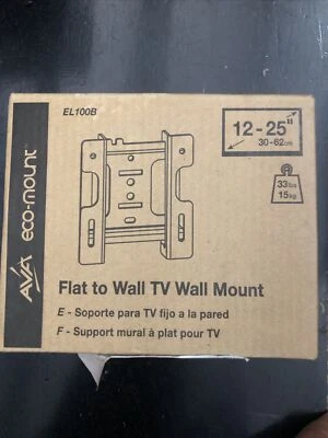 AVF EL100B-A Flat to Wall Low Profile TV Wall Mount for 12-Inch to 25-Inch TV - Image 1 of 4