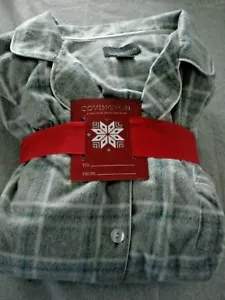 Damen Plus Pyjama Set grau kariert Größe 2X Covington - Bild 1 von 2