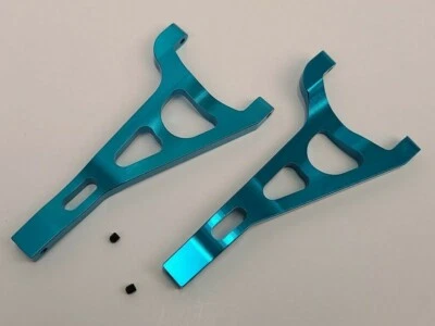 Traxxas Revo HD Front Upper Suspension arms by Trinity, Blue Aluminum TRI35031 - Image 1 of 4
