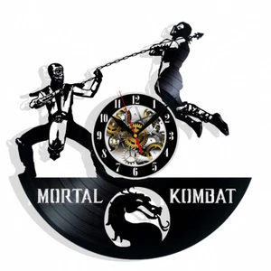 Mortal Kombat Vinyl Wanduhr Geschenk Geburtstag Urlaub Kunst Zuhause Zimmer Dekor Design - Bild 1 von 5