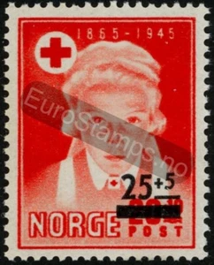 Norvegia 1948 (NK 374IIt3, MI 338-2, SC B47) Croce Rossa - MNH - Foto 1 di 1