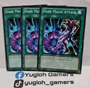 YUGIOH DARK MAGIC ATTACK X3  COMMON PLAYED  - Picture 1 of 1