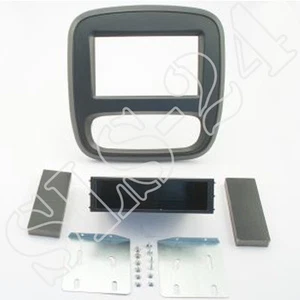 2-DIN Radioblende+Fach für Renault Trafic/Opel Vivaro/Fiat Talento ab14 schwarz - Bild 1 von 1