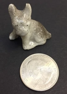 Vintage Miniature Porcelain Dog Figurine - Picture 1 of 6