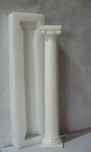 Decorative Tall Half Pillars Columns Silicone Rubber Mould Dolls House Projects - Picture 1 of 2