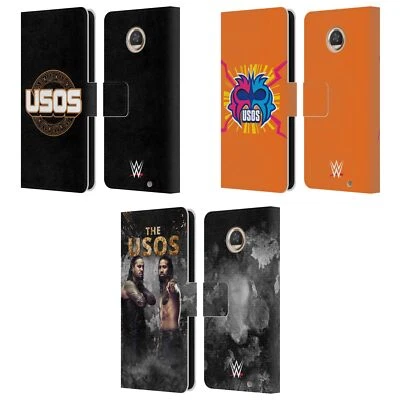 CAPA CARTEIRA LIVRO COURO OFICIAL WWE THE USOS PARA TELEFONES MOTOROLA - Imagem 1 de 4