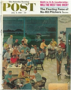 The Saturday Evening Post July 8 1961 Ben Prins Art Vintage Americana - Picture 1 of 1