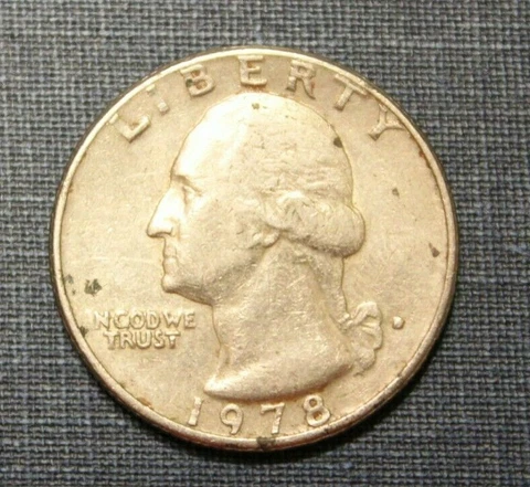 1978- Washington Quarter " DDO , VERY RARE COIN Cover
