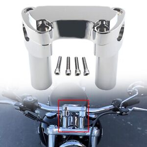 3.5" For Harley Sportster XL883C XL1200C Straight Handlebar Risers & Top Clamp