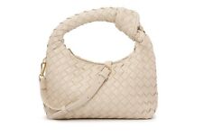 Crown Vintage Woven Knotted Hobo purse. Ivory. NWT