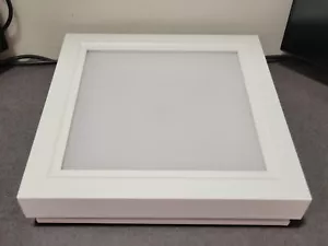 **NEW** Surface Mount 12 in LED Ceiling Light - Square, White, Dimmable - Picture 1 of 9