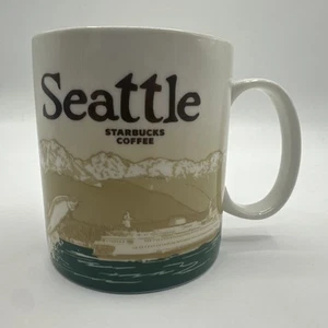Taza de café Seattle Starbucks 16 oz Global Icon City Collectors Series 2010 - Imagen 1 de 7
