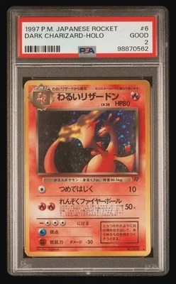 1997 Pokemon Rocket Gang Japanese Holo Dark Charizard #006 PSA 2 POP 124 🔥🔥🔥 - Image 1 of 2