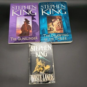 Stephen King The Dark Tower Series Books 1–3 Plume Trade PB + Mass Market PB Lot - Picture 1 of 18