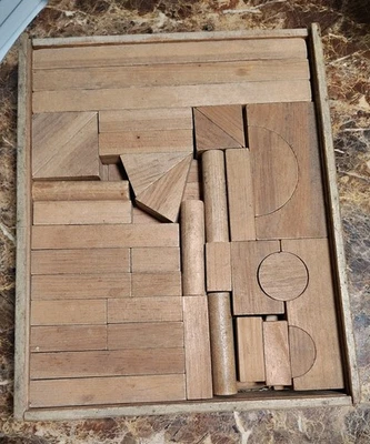 87 Wooden Building Blocks Set for Kids - Image 1 of 3