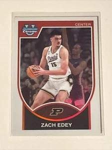 2023-24 Bowman University Chrome - 2007-08 Bowman Zach Edey #07B-28 (RC) - Foto 1 di 6
